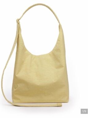 BAGGU butter Yellow nylon sling L Bag